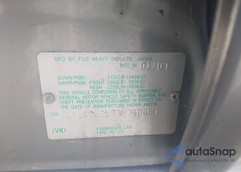 2007 Subaru Forester 2.5X z USA, uszkodzony, nr VIN JF1SG65677H740067